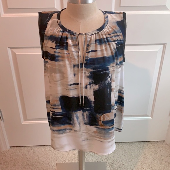 Simply Vera Vera Wang Tops - SIMPLY VERA VERA WANG ABSTRACT TANK BLOUSE GU SZ L